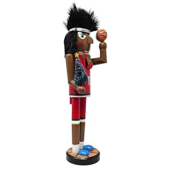 Ethnic Basketball Player 15" Christmas Nutcracker - Picture 2 of 4